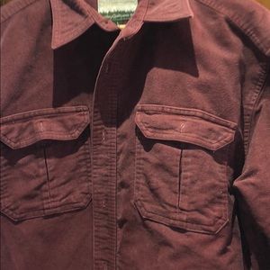 Cabela’s Men Long Sleeve Heavy Cotton Button Down